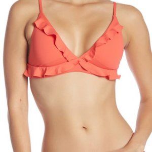 Becca Coral Ruffle Bikini